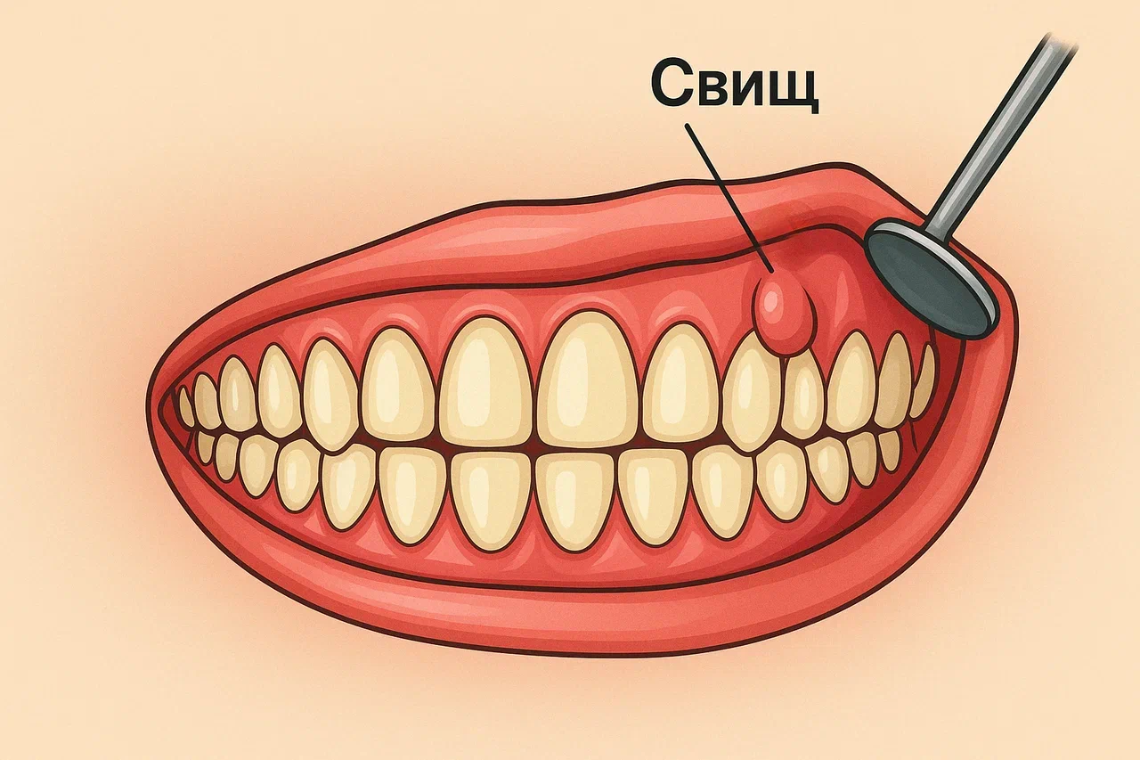 Что такое свищ на десне? Что такое свищ на десне?