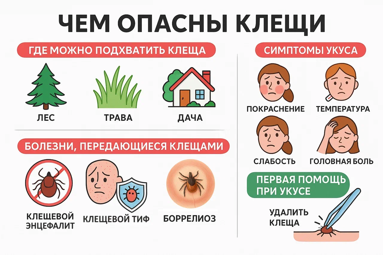 Чем опасны клещи Чем опасны клещи