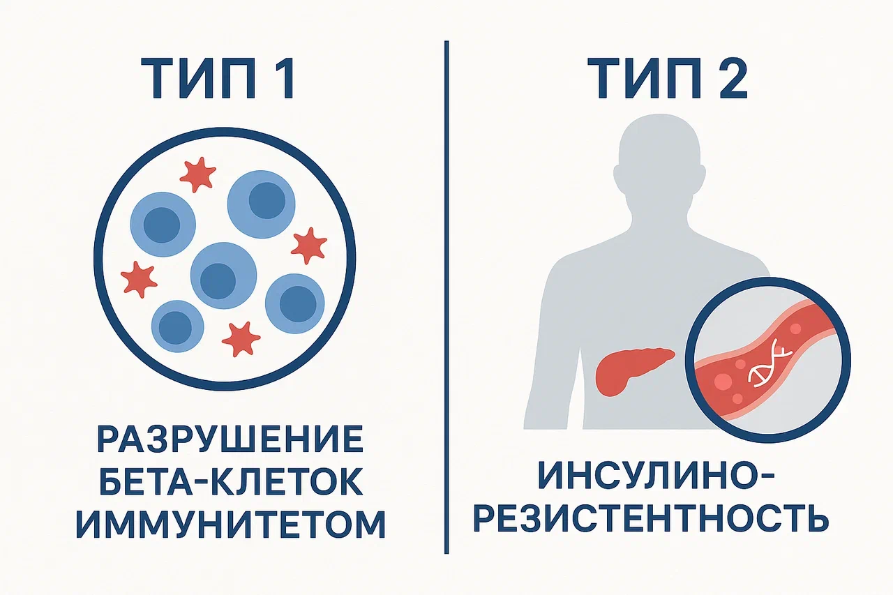 Какие типы сахарного диабета бывают Какие типы сахарного диабета бывают
