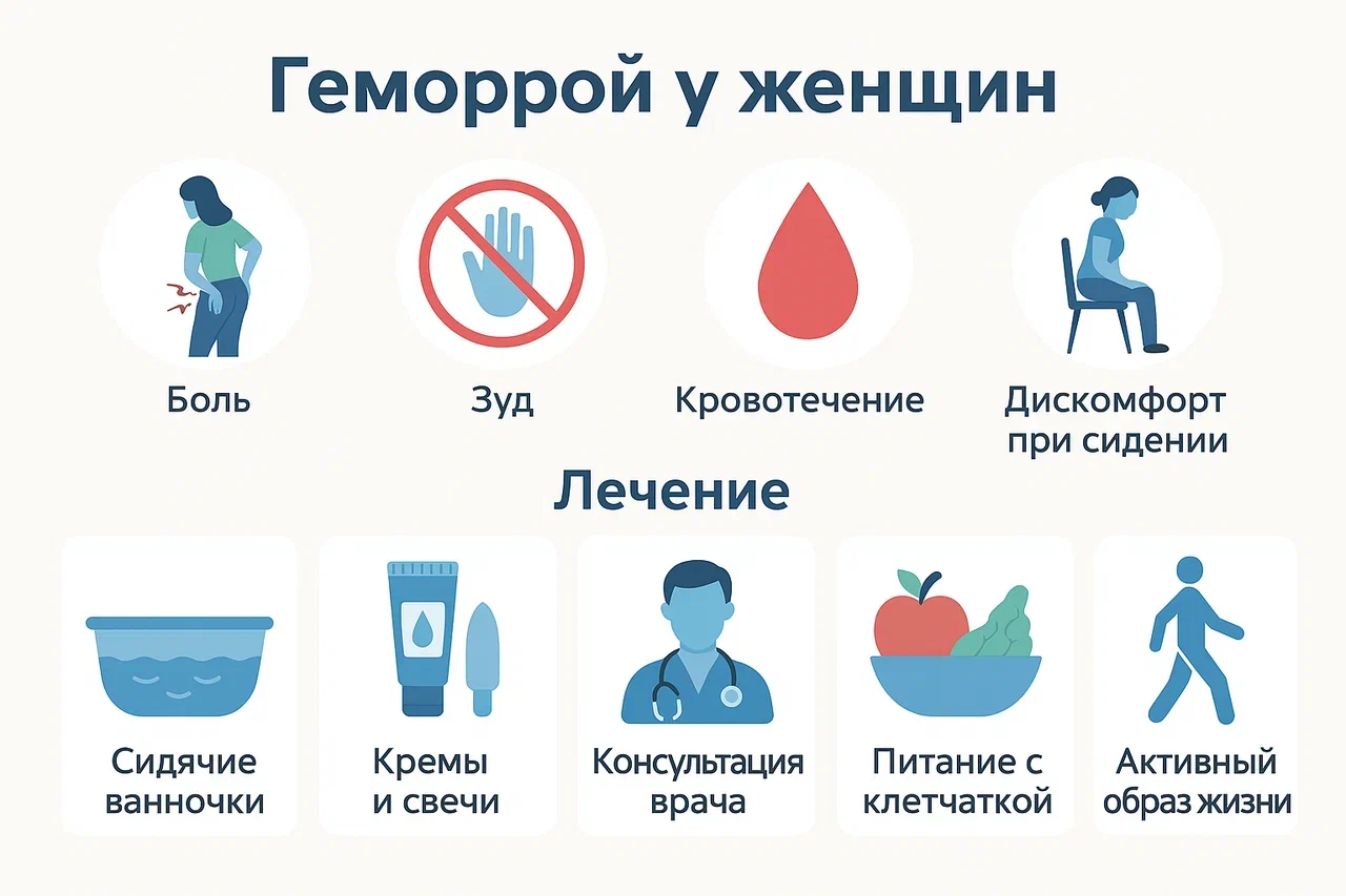 Причины геморроя у женщин Причины геморроя у женщин