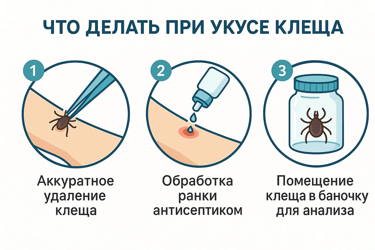 Что делать при укусе клеща Что делать при укусе клеща