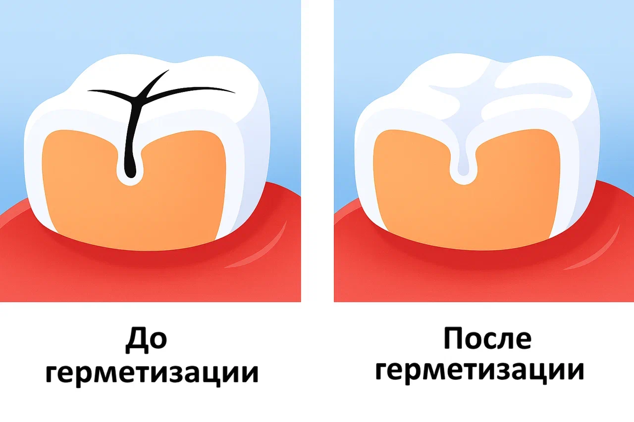 Герметизация фиссур 