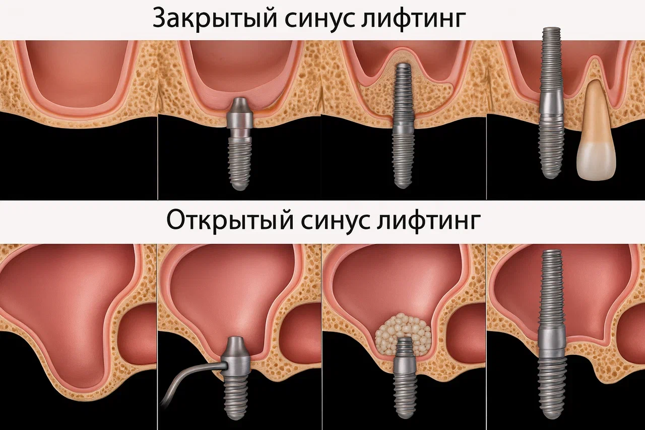 Что такое закрытый синус-лифтинг