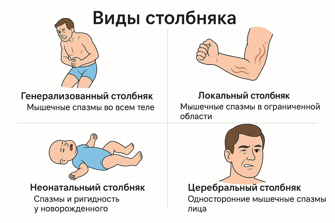 Виды столбняка Виды столбняка