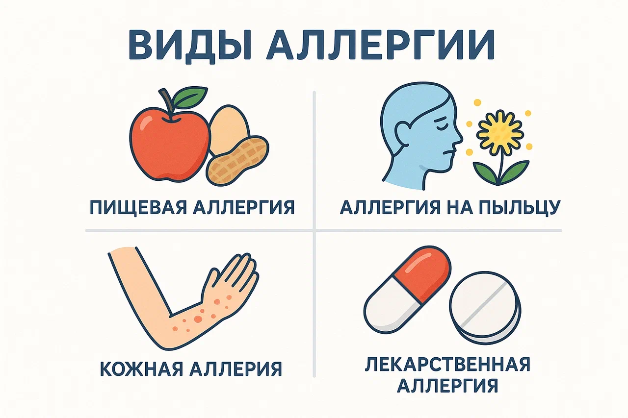 Виды аллергии Виды аллергии