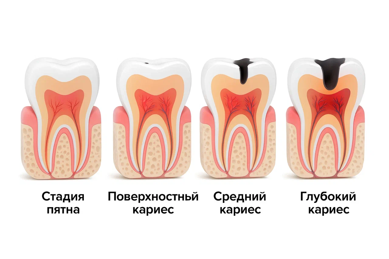 Виды кариеса